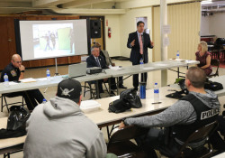 October 10, 2019: Mon Valley police departments come together for active shooter training, coordinated by the Turtle Valley Council of Governments.