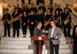 April 26, 2023 − Members of the Pennsylvania Legislative Arts and Culture Caucus gathered in the Capitol Rotunda to celebrate “Arts Advocacy Day” along with Citizens for the Arts in Pennsylvania, a nonprofit advocacy group.