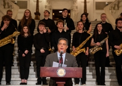 April 26, 2023 − Members of the Pennsylvania Legislative Arts and Culture Caucus gathered in the Capitol Rotunda to celebrate “Arts Advocacy Day” along with Citizens for the Arts in Pennsylvania, a nonprofit advocacy group.