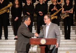 April 26, 2023 − Members of the Pennsylvania Legislative Arts and Culture Caucus gathered in the Capitol Rotunda to celebrate “Arts Advocacy Day” along with Citizens for the Arts in Pennsylvania, a nonprofit advocacy group.