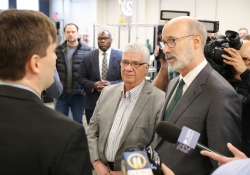 March 2, 2022: Senator Costa toured Astrobotic’s headquarters on the Northside  with Governor Tom Wolf, Senator Wayne Fontana, and Allegheny County Executive Rich Fitzgerald. Astrobotic specializes in making space missions feasible and more affordable for science, exploration, and commerce.
