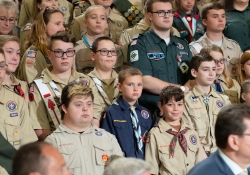 June 11, 2019: Senator Costa during Boy Scouts Report to the Commonwealth. Boy Scouts present a report on scouting in the Commonwealth to Governor Wolf and Senate and House Leaders.