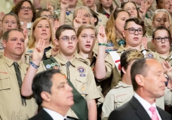 June 11, 2019: Senator Costa during Boy Scouts Report to the Commonwealth. Boy Scouts present a report on scouting in the Commonwealth to Governor Wolf and Senate and House Leaders.