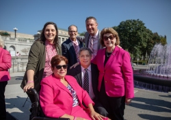 October 3, 2023: Senator Jay Costa joins the PA Breast Cancer Coalition as they kickoff Breast Cancer Awareness Month by turning the State Capitol East Wing Fountain pink. The PA Breast Cancer Coalition celebrating its 30th anniversary this year.