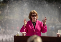 October 3, 2023: Senator Jay Costa joins the PA Breast Cancer Coalition as they kickoff Breast Cancer Awareness Month by turning the State Capitol East Wing Fountain pink. The PA Breast Cancer Coalition celebrating its 30th anniversary this year.