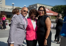 October 3, 2023: Senator Jay Costa joins the PA Breast Cancer Coalition as they kickoff Breast Cancer Awareness Month by turning the State Capitol East Wing Fountain pink. The PA Breast Cancer Coalition celebrating its 30th anniversary this year.
