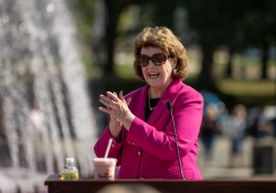 October 3, 2023: Senator Jay Costa joins the PA Breast Cancer Coalition as they kickoff Breast Cancer Awareness Month by turning the State Capitol East Wing Fountain pink. The PA Breast Cancer Coalition celebrating its 30th anniversary this year.