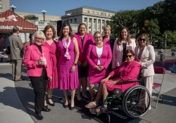 October 3, 2023: Senator Jay Costa joins the PA Breast Cancer Coalition as they kickoff Breast Cancer Awareness Month by turning the State Capitol East Wing Fountain pink. The PA Breast Cancer Coalition celebrating its 30th anniversary this year.