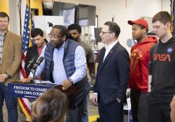 February 27, 2024: Sens. Costa, Fontana, and Brewster, all graduates of Community College of Allegheny County, joined Gov. Josh Shapiro today at CCAC’s new, $43 million Center for Education, Innovation, and Training on Pittsburgh’s North Shore to talk about the governor’s plan to reinvest in and reshape postsecondary education in the commonwealth.