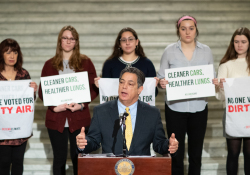 January 28, 2020: Senator Jay Costa joins PennEnvironment for Press Conference to releases the  Trouble in the Air Report.