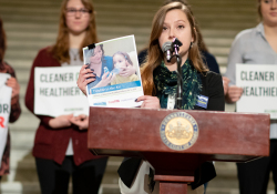 January 28, 2020: Senator Jay Costa joins PennEnvironment for Press Conference to releases the  Trouble in the Air Report.