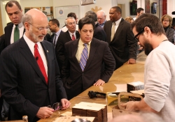 Abril 9, 2015: Senator Costa tour the TechShop with Governor Wolf on the Jobs that Pay Tour.Abril 9, 2015: Senator Costa visits and tours the TechShop with Governor Wolf on the Jobs that Pay Tour