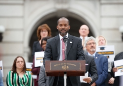 April 13, 2022: Senator Costa joins colleagues and activists at a Rally to Fully & Fairly Fund Education.