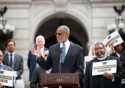 April 13, 2022: Senator Costa joins colleagues and activists at a Rally to Fully & Fairly Fund Education.