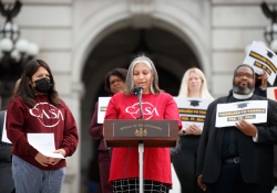 April 13, 2022: Senator Costa joins colleagues and activists at a Rally to Fully & Fairly Fund Education.