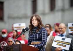 April 13, 2022: Senator Costa joins colleagues and activists at a Rally to Fully & Fairly Fund Education.