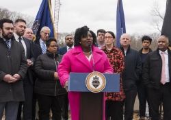 March 8, 2022: Senator Jay Costa Visits Site of Fern Hollow Bridge Collapse in Pittsburgh