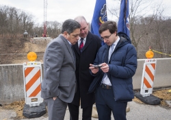March 8, 2022: Senator Jay Costa Visits Site of Fern Hollow Bridge Collapse in Pittsburgh