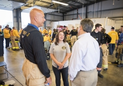 September 7, 2022: Senator Costa participates in the Pittsburgh Firefighters Fire Opps, which gives legislators the opportunity to experience the work of firefighters.