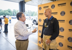 September 7, 2022: Senator Costa participates in the Pittsburgh Firefighters Fire Opps, which gives legislators the opportunity to experience the work of firefighters.