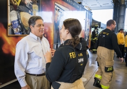 September 7, 2022: Senator Costa participates in the Pittsburgh Firefighters Fire Opps, which gives legislators the opportunity to experience the work of firefighters.