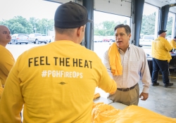 September 7, 2022: Senator Costa participates in the Pittsburgh Firefighters Fire Opps, which gives legislators the opportunity to experience the work of firefighters.