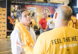 September 7, 2022: Senator Costa participates in the Pittsburgh Firefighters Fire Opps, which gives legislators the opportunity to experience the work of firefighters.