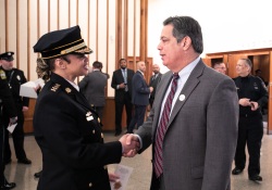 May 9, 2022: Senator Costa attends the Pennsylvania Fraternal Order of Police 27th Annual Memorial Service at the State Museum in Harrisburg.