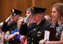 May 9, 2022: Senator Costa attends the Pennsylvania Fraternal Order of Police 27th Annual Memorial Service at the State Museum in Harrisburg.