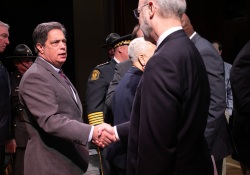 May 9, 2022: Senator Costa attends the Pennsylvania Fraternal Order of Police 27th Annual Memorial Service at the State Museum in Harrisburg.