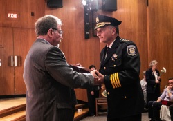 May 9, 2022: Senator Costa attends the Pennsylvania Fraternal Order of Police 27th Annual Memorial Service at the State Museum in Harrisburg.
