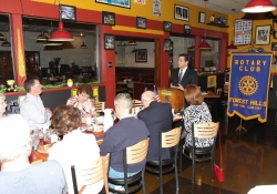 Marzo 25, 2015: Senator Costa visits the Forest Hills Rotary.