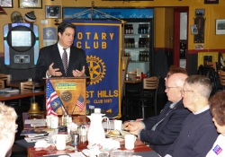 March 25, 2015: Senator Costa visits the Forest Hills Rotary.