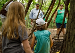 August 10, 2022: Senator Jay Costa visits the Frick Environmental Center Nature Camp.