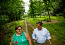 August 10, 2022: Senator Jay Costa visits the Frick Environmental Center Nature Camp.