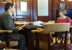 February 10, 2016: Senator Jay Costa meets with the New York Times