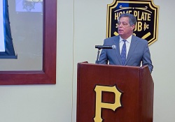 August 5, 2022: Senator Jay Costa receives the  2022 Josh Gibson Foundation G.I.B.S.O.N. award.