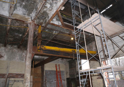 February 10, 2020: Sen. Costa tours the site of the future craft brewery and distillery in Hazelwood.