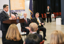 January 24, 2020: Sen. Costa joined Gov. Tom Wolf in Hazelwood to promote the governor’s proposed $12.35 million investment in developing innovation in the region.