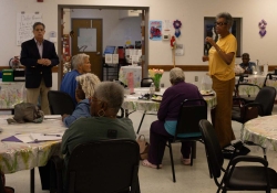 August 27, 2025: Senator Costa attends Homewood Senior Center's Lunch and Learn
