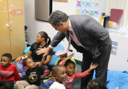 October 25, 2019: Sen. Costa helps celebrate the opening of the new Full-Day Pre-K classroom at the Hosanna House Child Development Center in Wilkinsburg.