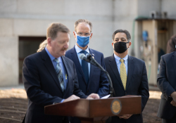 May 11, 2021: Senator Costa attends PA Hunger Garden Dedication at the state Capitol. The bipartisan, bicameral Hunger Caucus works together with local master gardeners to provide hundreds of pounds of food from this garden every year for local organizations that fight food insecurity, including Downtown Daily Bread and the Central PA Food Bank.