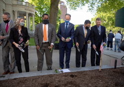 May 11, 2021: Senator Costa attends PA Hunger Garden Dedication at the state Capitol. The bipartisan, bicameral Hunger Caucus works together with local master gardeners to provide hundreds of pounds of food from this garden every year for local organizations that fight food insecurity, including Downtown Daily Bread and the Central PA Food Bank.