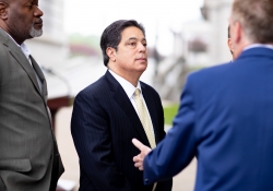 May 7, 2019:  Senator Costa joins his fellow Legislative Hunger Caucus members at an event  to mark the opening of the 10th season of the Capitol Hunger Garden.