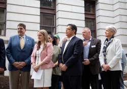 May 7, 2019:  Senator Costa joins his fellow Legislative Hunger Caucus members at an event  to mark the opening of the 10th season of the Capitol Hunger Garden.