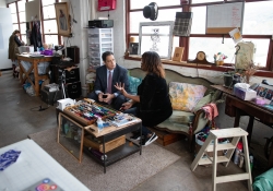 October 19, 2018: Senator Jay Costa visits  Knotzland as part of his "In the 43rd" tour.