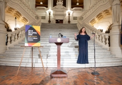 June 11, 2024: Opera Singer Jamie Bastello performs in the Capitol Rotunda at part of Art in the Capitol.