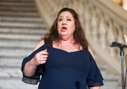 June 11, 2024: Opera Singer Jamie Bastello performs in the Capitol Rotunda at part of Art in the Capitol.