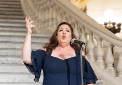 June 11, 2024: Opera Singer Jamie Bastello performs in the Capitol Rotunda at part of Art in the Capitol.