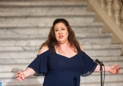 June 11, 2024: Opera Singer Jamie Bastello performs in the Capitol Rotunda at part of Art in the Capitol.